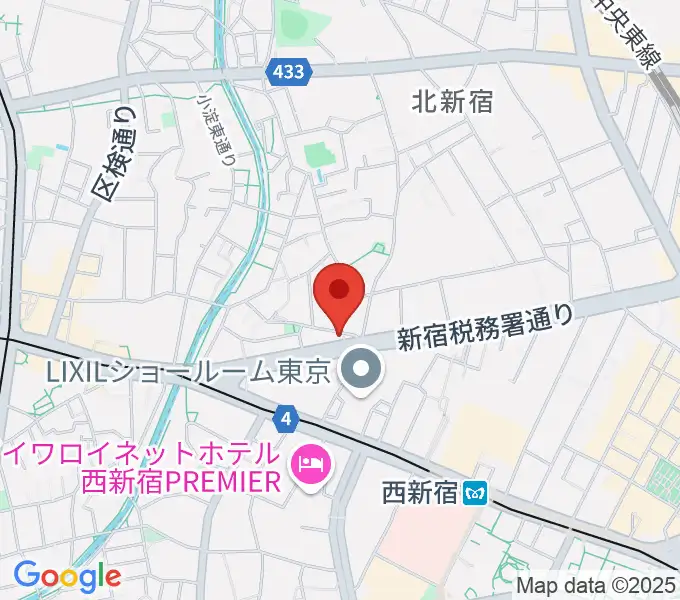 新宿村LIVEの地図