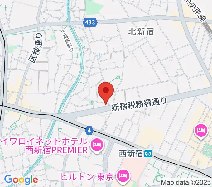 新宿村LIVEの地図