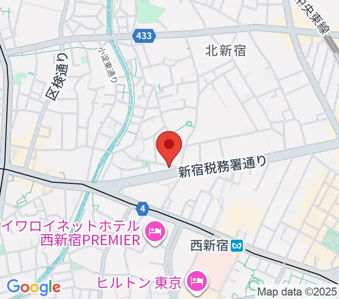 新宿村LIVEの地図