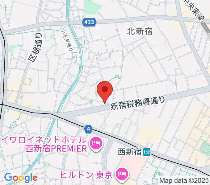 新宿村LIVEの地図