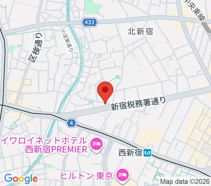 新宿村LIVEの地図