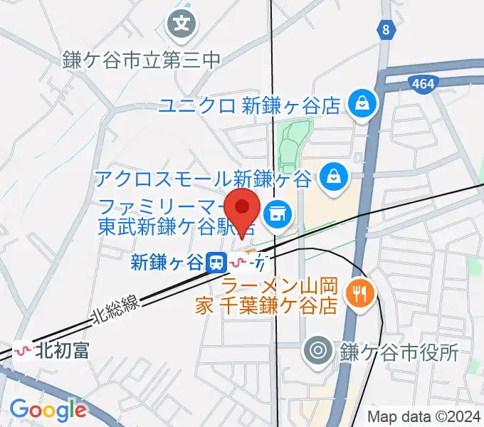 新鎌ヶ谷エムティー・ミリーズの地図