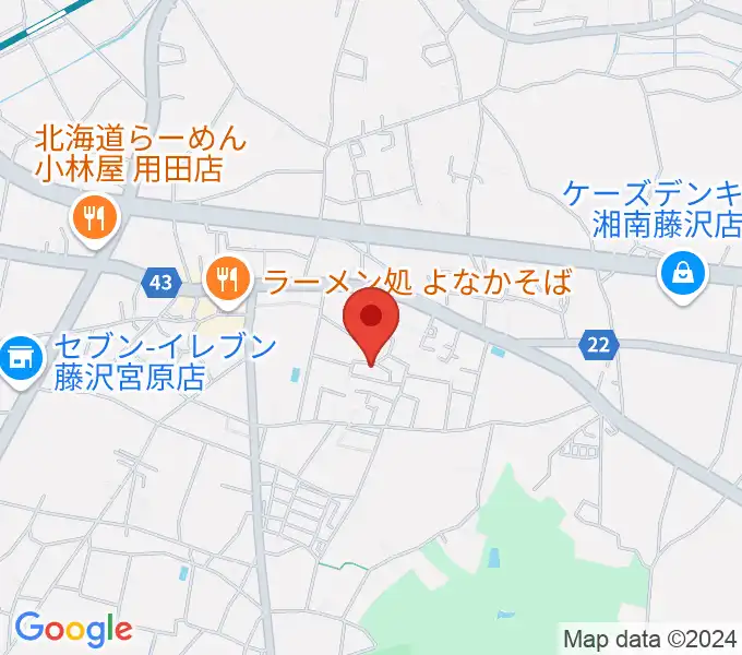 くがわ音楽教室の地図