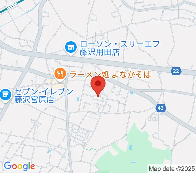 くがわ音楽教室の地図