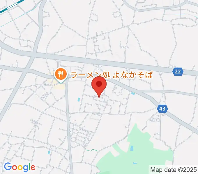 くがわ音楽教室の地図
