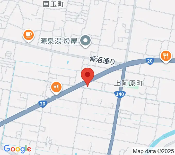 ボデガー東スタジオの地図