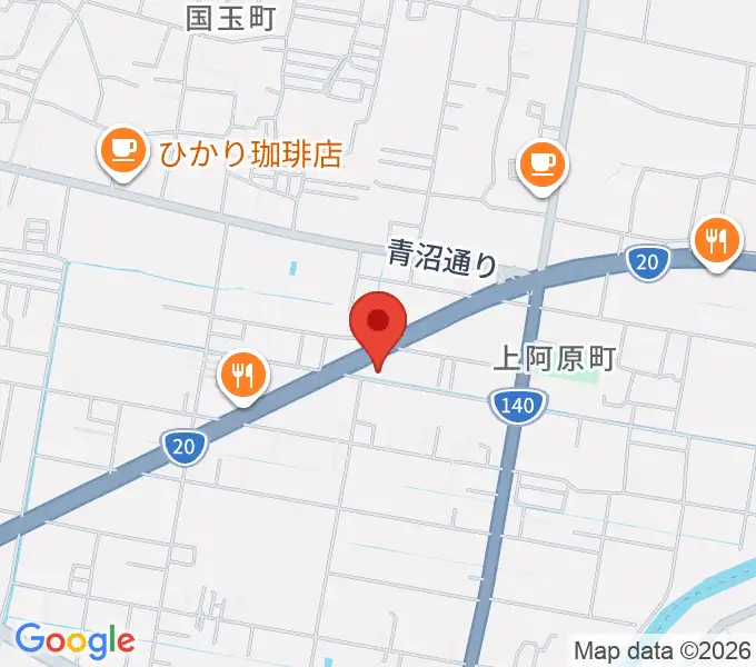 ボデガー東スタジオの地図