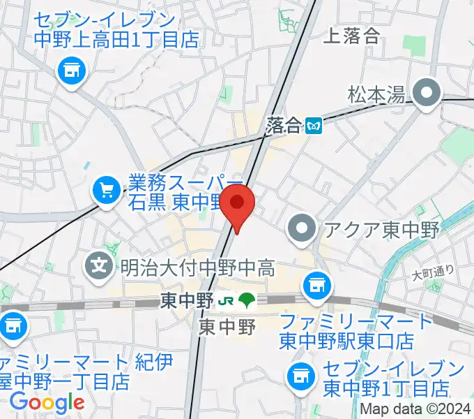 アバロンミュージックスクール東中野校の地図