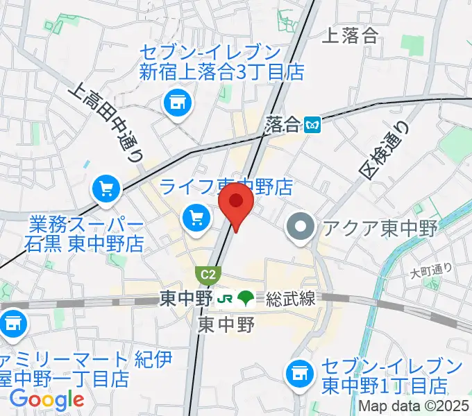 アバロンミュージックスクール東中野校の地図