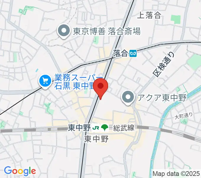 アバロンミュージックスクール東中野校の地図