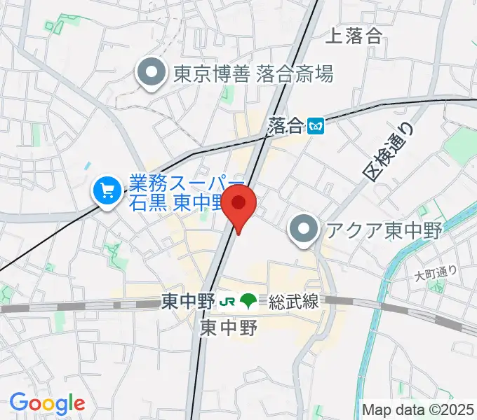 アバロンミュージックスクール東中野校の地図