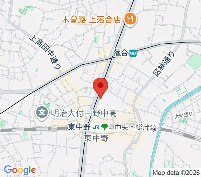 アバロンミュージックスクール東中野校の地図