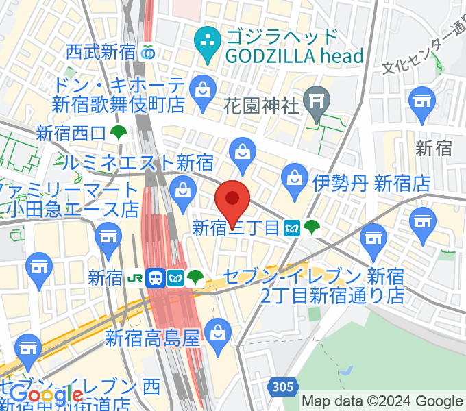 dues新宿の場所
