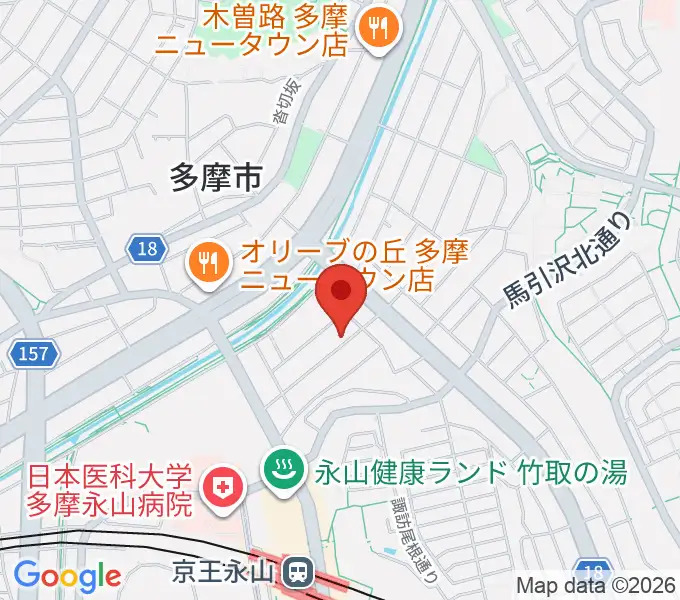 飯塚楽器工房の地図