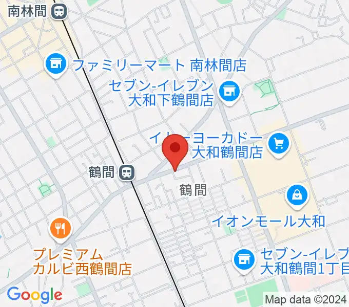 ピアノハウスジャパンの地図