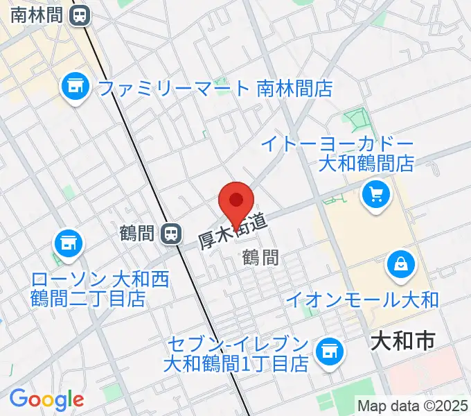 ピアノハウスジャパンの地図