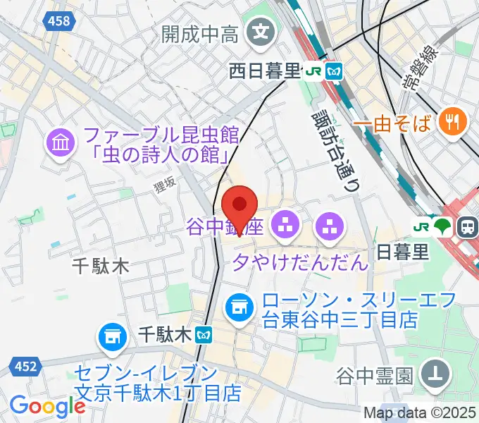 サミーミュージックワールドの地図