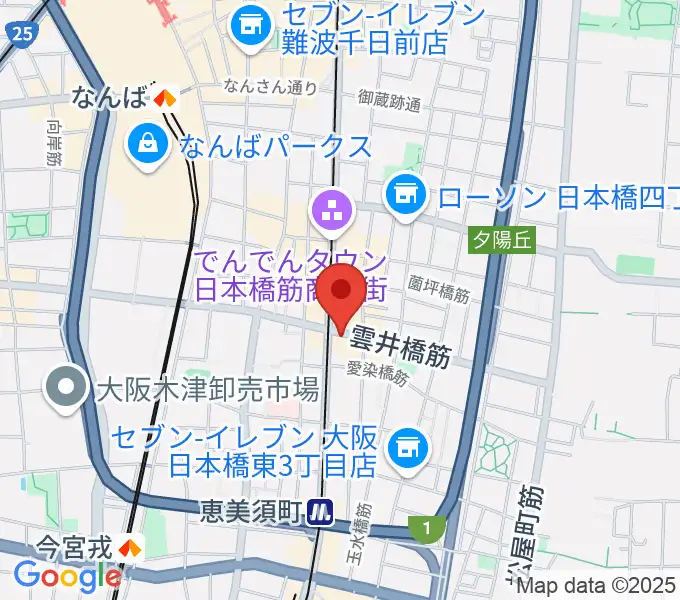 サウンドノート大阪・フェアリーテイルズ大阪の地図