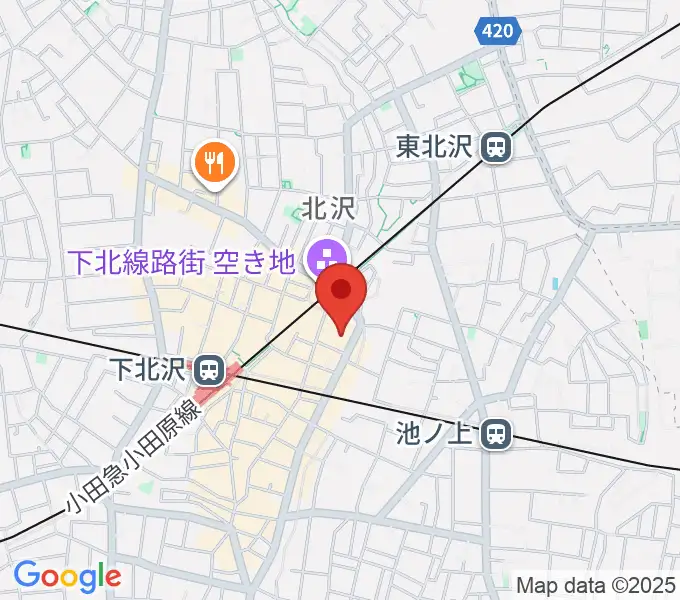 小劇場B1の地図