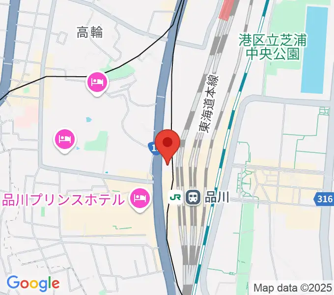 品川ぺんじゃっくの地図