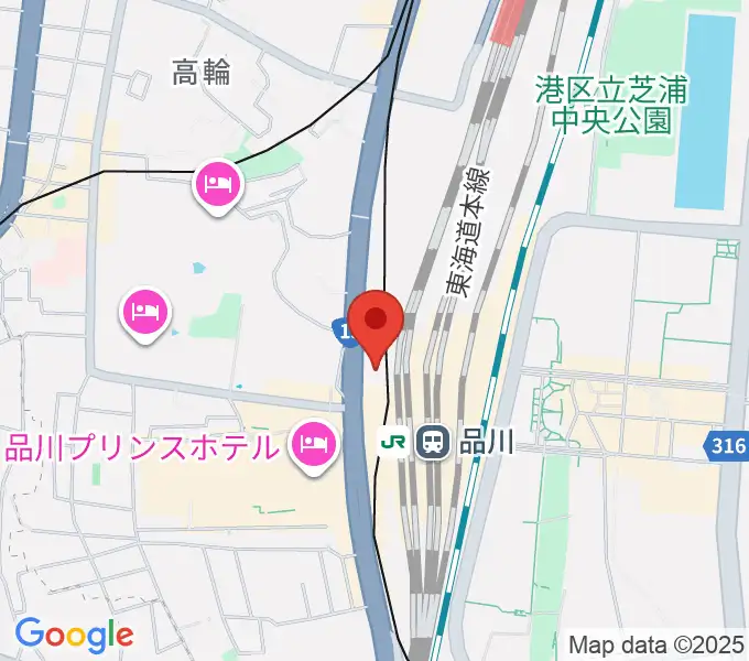 品川ぺんじゃっくの地図