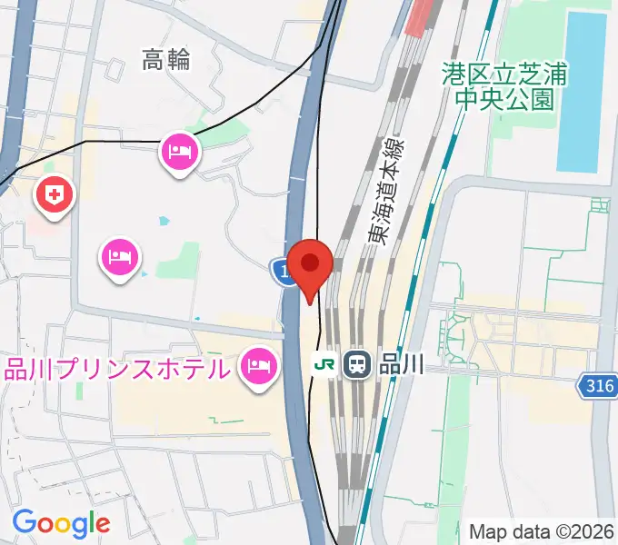 品川ぺんじゃっくの地図