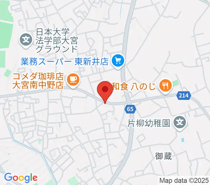 JUNKING GUITARS かんたんギター教室の地図
