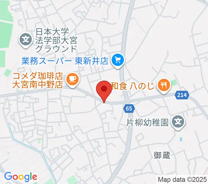 JUNKING GUITARS かんたんギター教室の地図