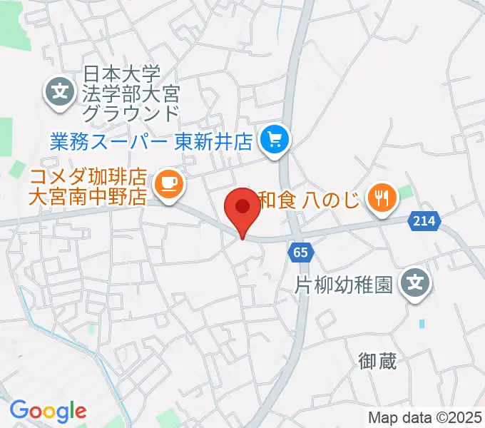JUNKING GUITARS かんたんギター教室の地図