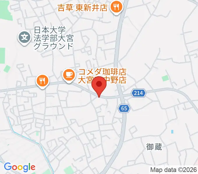 JUNKING GUITARS かんたんギター教室の地図