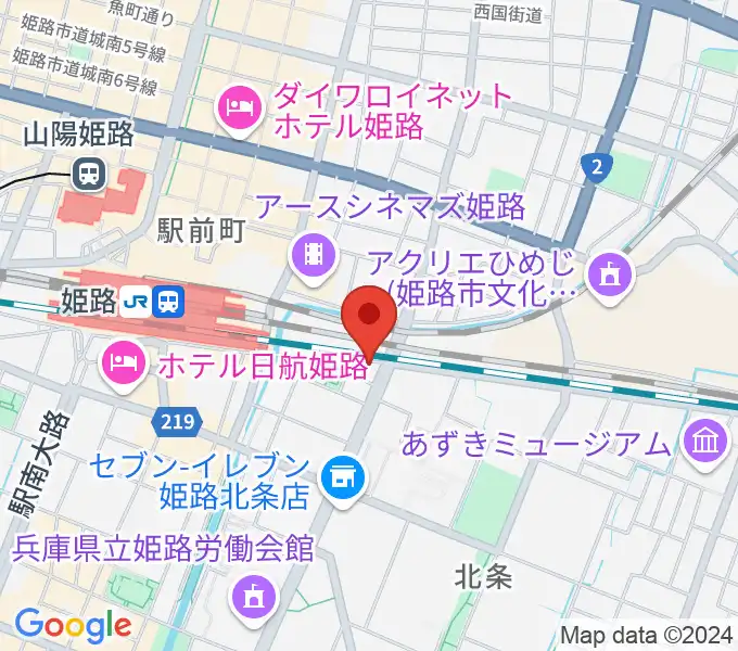 あかね音楽教室の地図