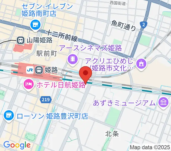 あかね音楽教室の地図
