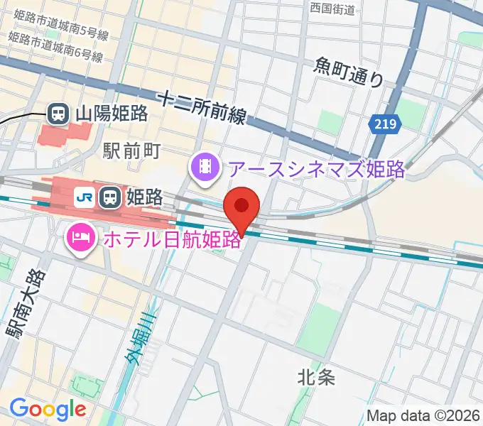 あかね音楽教室の地図