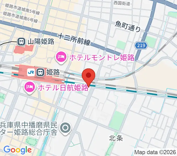 あかね音楽教室の地図