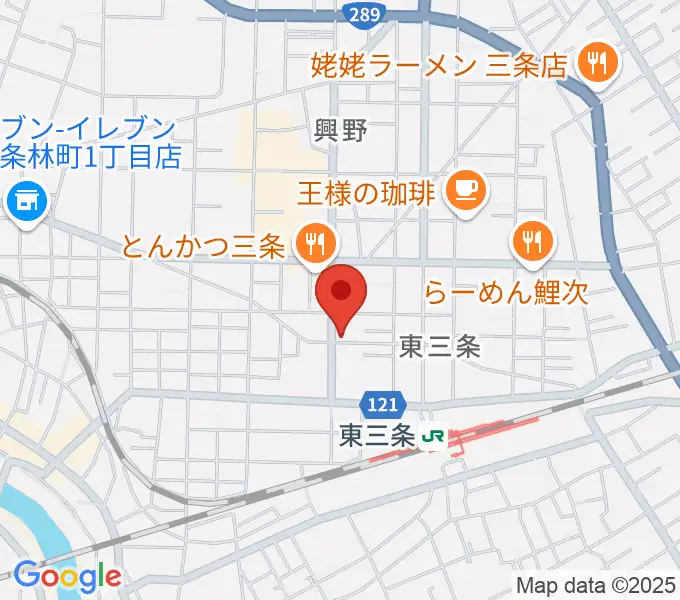 わたじん楽器 三条店の地図