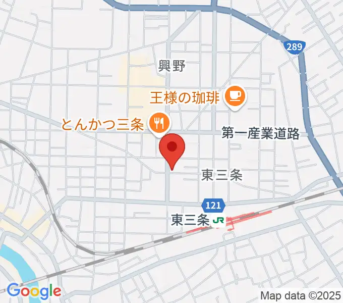 わたじん楽器 三条店の地図
