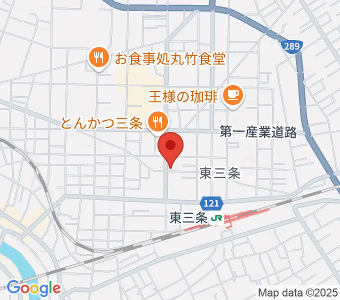 わたじん楽器 三条店の地図
