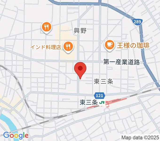 わたじん楽器 三条店の地図