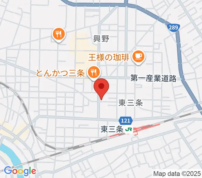 わたじん楽器 三条店の地図