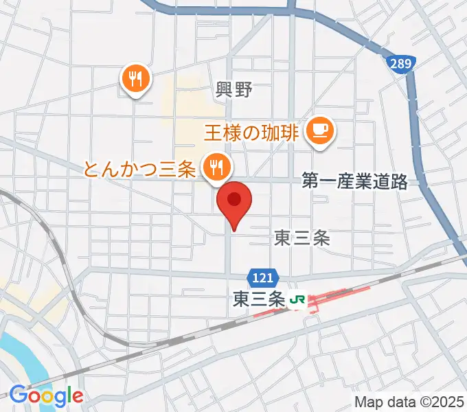 わたじん楽器 三条店の地図