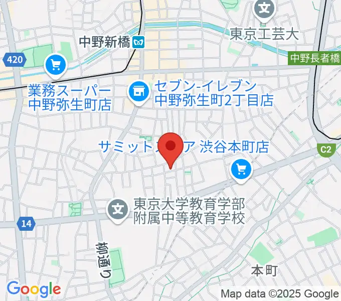 LEEDS MUSICの地図