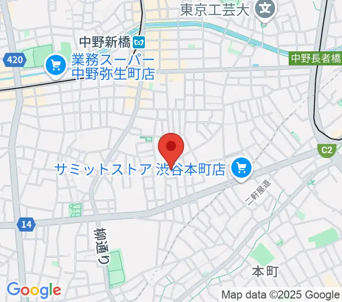 LEEDS MUSICの地図
