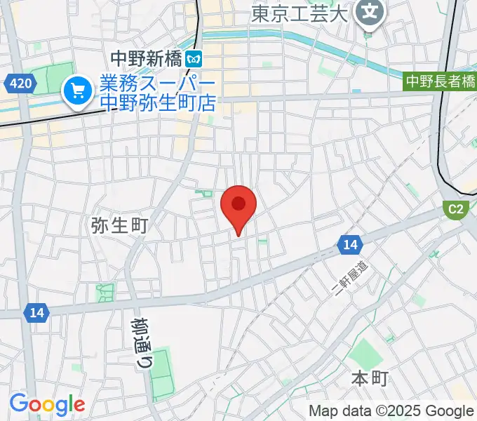 LEEDS MUSICの地図