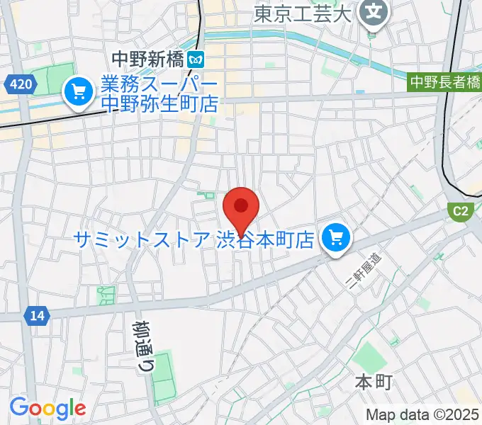 LEEDS MUSICの地図