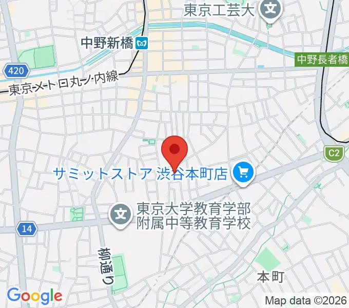 LEEDS MUSICの地図