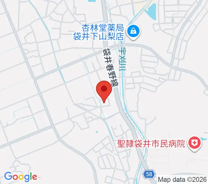 ななみピアノ教室の地図
