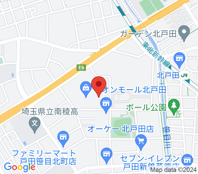 山野楽器 イオンモール北戸田店の場所