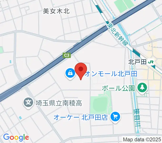 山野楽器 イオンモール北戸田店の地図