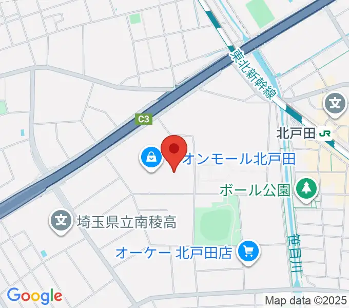 山野楽器 イオンモール北戸田店の地図
