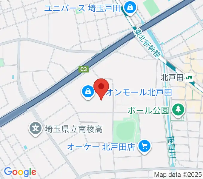 山野楽器 イオンモール北戸田店の地図
